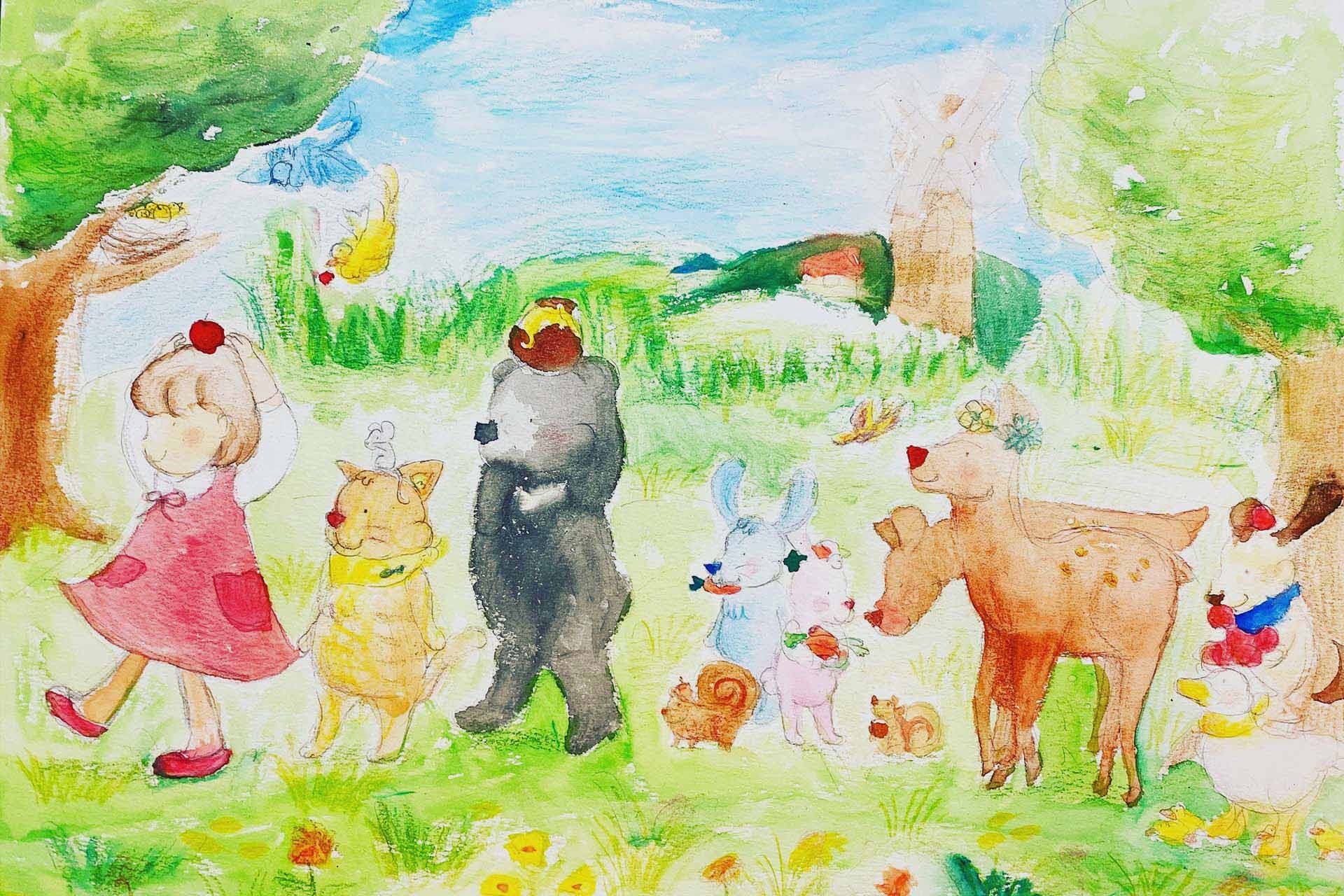 神戸市中央区でチラシや表紙デザインのイラスト作成の依頼をするなら「ちばいぶき」へ。